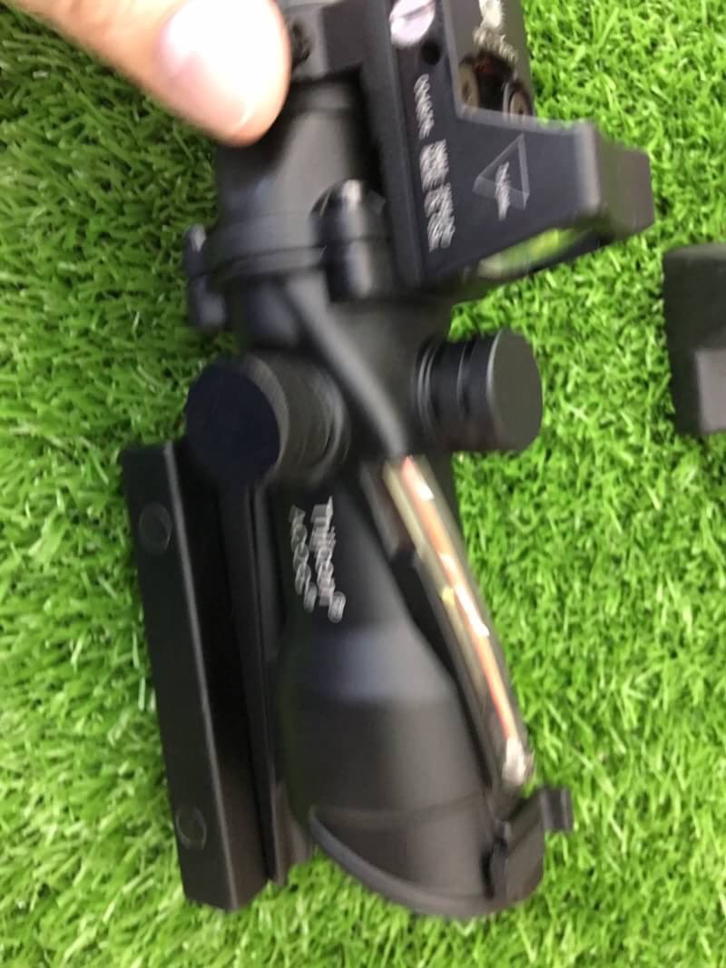New.Trijicon ACOG TA31 Style 4x32 Scope Red Illuminated Auto Brightness W/ RMR RM01 Red Dot Reflex Sight(Red Type,Black) ราคาพิเศษ