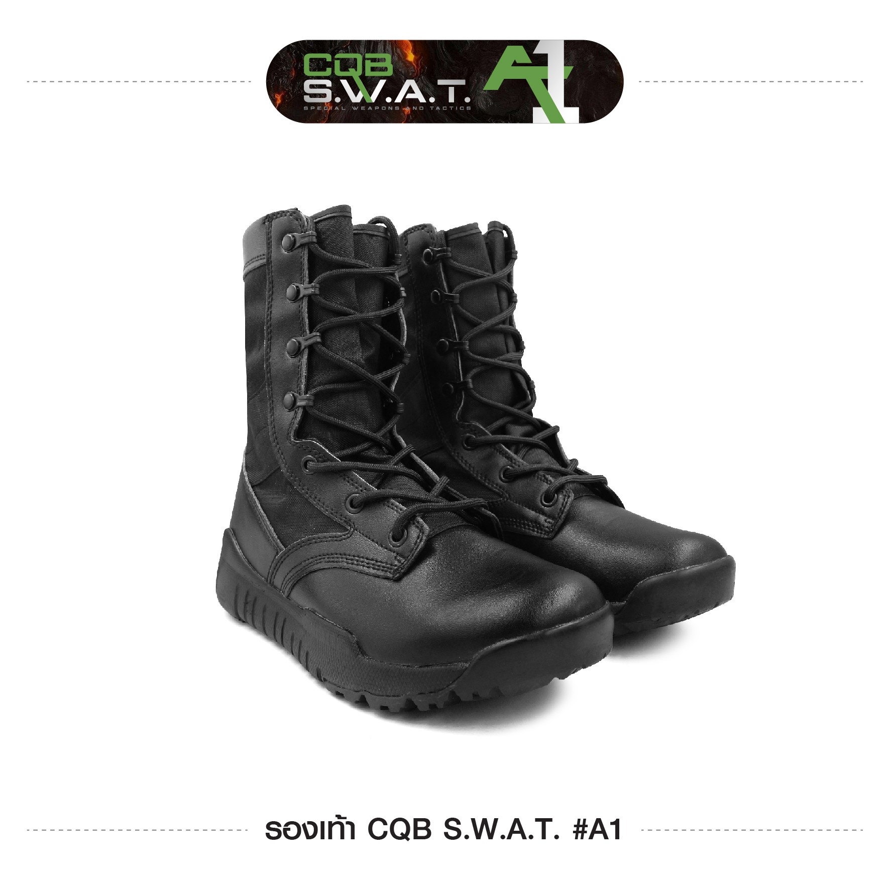 New. รองเท้าคอมแบทจังเกิ้ล A-1 -พื้นหนาผลิตด้วยวัสดุ คุณภาพดี มีช่องระบายอากาศ -ใส่สบาย เบา กระชับ วิ่งเร็วได้ -พร้อมจะเป็นเพื่อนลุยไปในทุกสถานการณ์กับคุณ มีสีดำ และ สีทราย มีตั้งแต่ Size 38- 46" Size ขนาดรองเท้า 38-46 เบอร์ EUR 38 เทียบ US 5 (240 มม