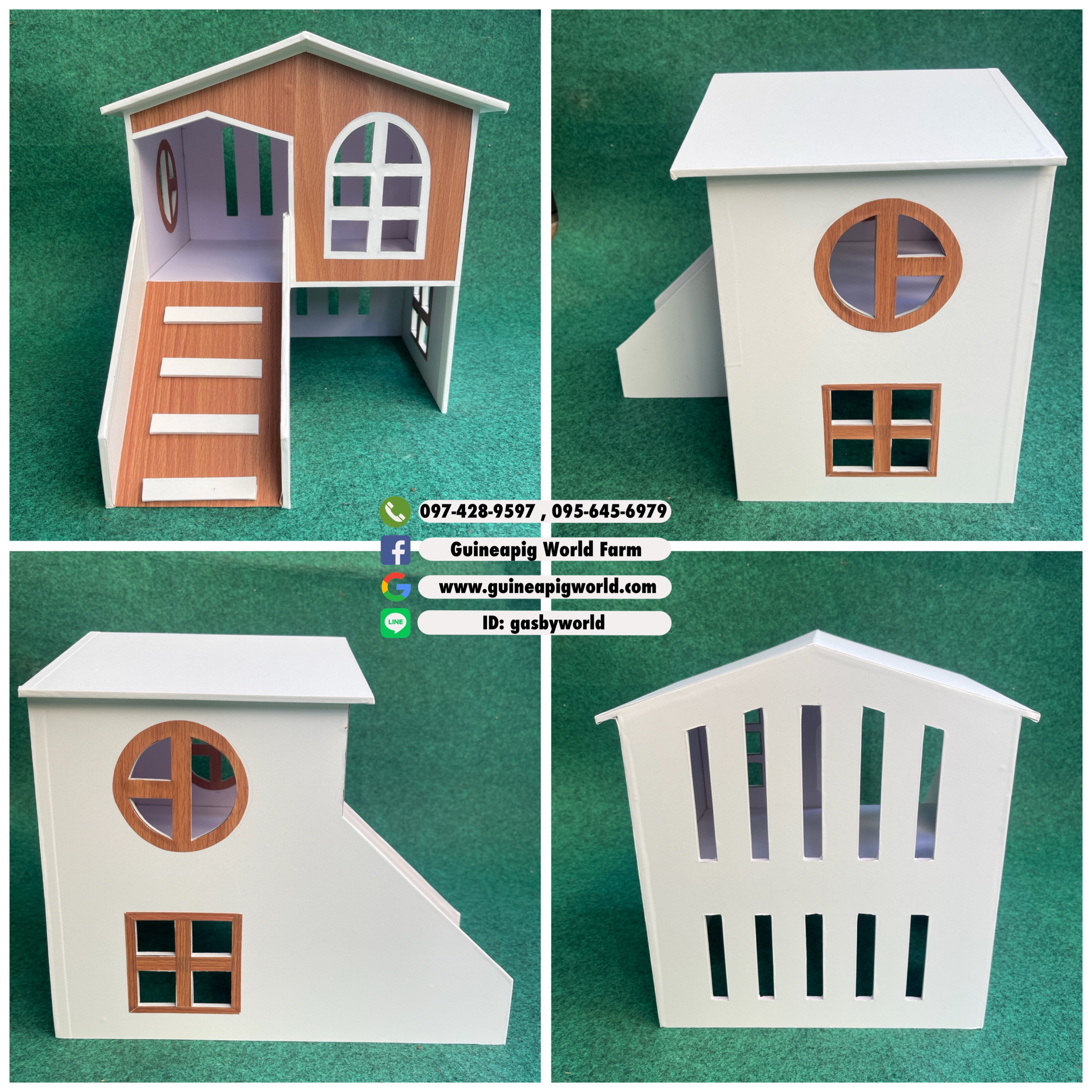 บ้านพลาสวูด2ชั้น25cm.สำหรับน้องแกสบี้ 1.ป้องกันความชื้นไม่บวมน้ำ 2.หมดปัญหาเรื่องแมลง 3.เป็นฉนวนกันความร้อน,เสียง 4.ทำความสะอาดง่าย