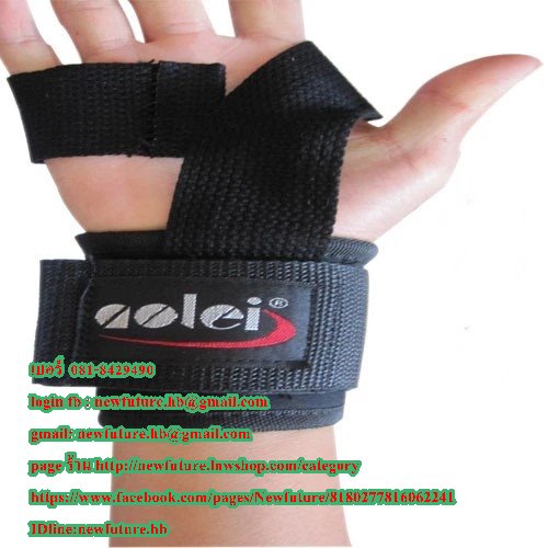 G-064ที่รัดข้อมือไว้ยกน้ำหนัก บาร์เบล สแตป Straps-Power Lifting Straps Basic Lifting Straps ฟิตเนส เพาะกาย เล่นกล้าม กีฬา