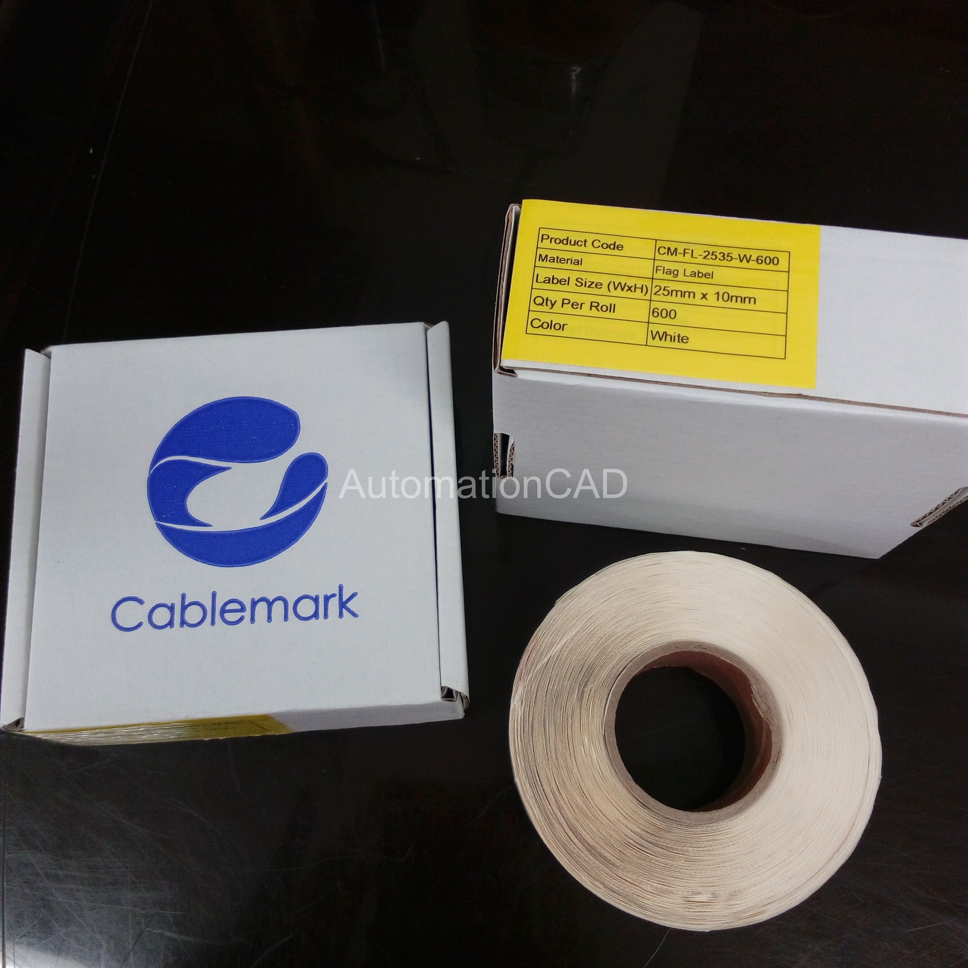 สติ๊กเกอร์มาร์คสายไฟ แบบธง 25mm x 10mm หางสั้น เบอร์มาร์คสายไฟ CABLE MARKER