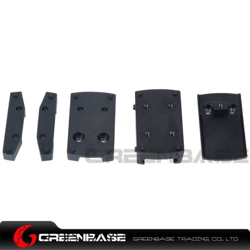 New.GB RMS Reflex Mini Red Dot Sight With Vented Mount and Spacers For Airsoft Glock Pistol Aluminium Black NGA1323 ติดกับปืน GLOCK 17 / 18 / 19 และ ปืนยาว M4 CMMG .22 ราคาพิเศษ