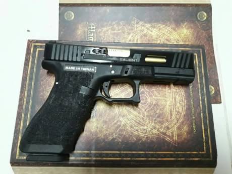 New.สินค้ามาใหม่ ปืนสั้น GLOCK17 SAI / GLOCK34 SAI ตัวแต่ง ท่อทอง ราคาพิเศษ