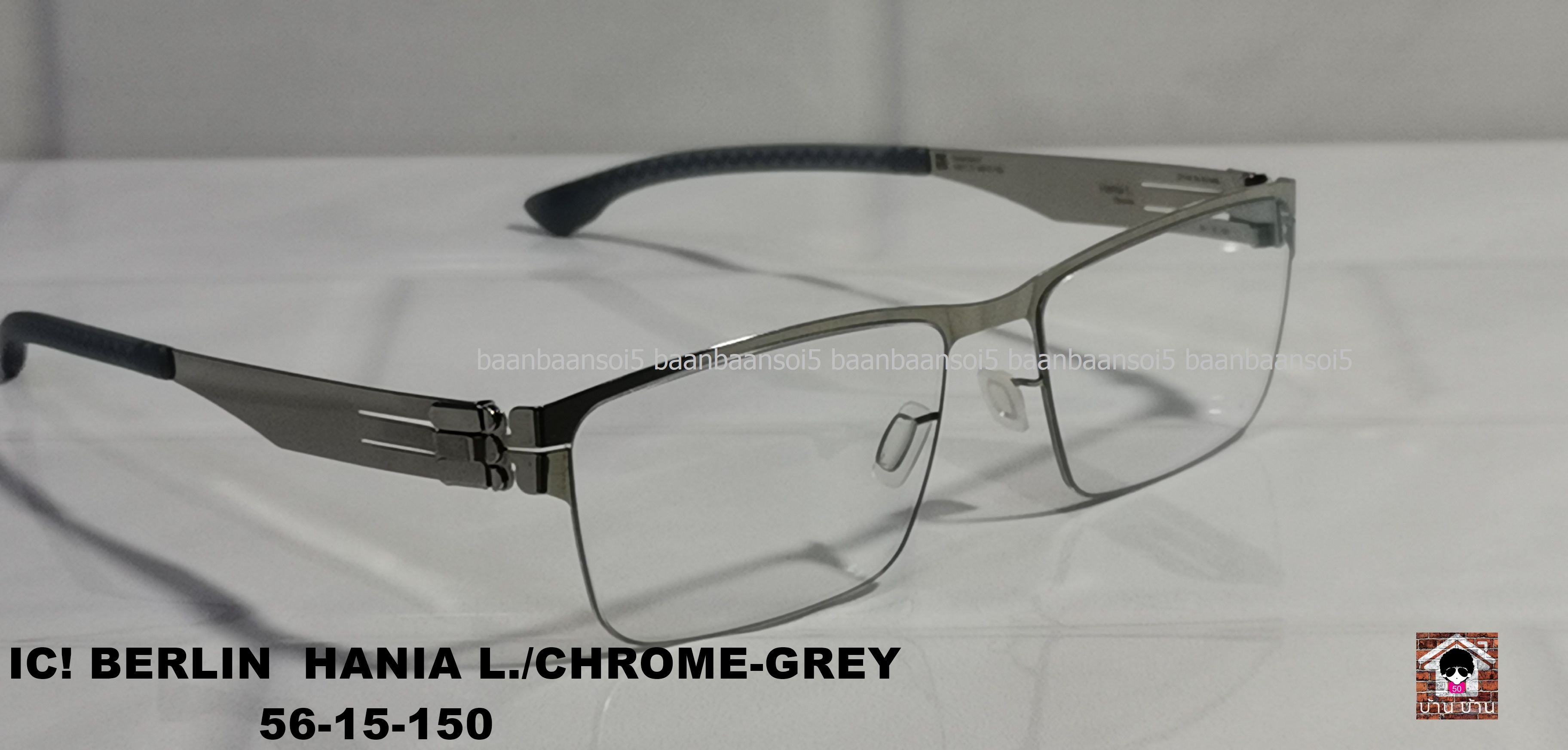 IC! BERLIN HANIA L. / CHROME / GREY โปรโมชั่น พร้อมเลนส์เปลี่ยนสี Hoya Sensity ราคา 19,000 บาท
