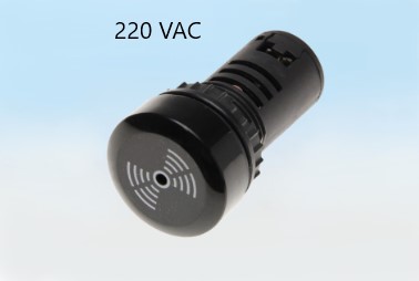 Buzzer ออดไฟฟ้า แบบดังต่อเนื่อง TEND รู 22 mm ไฟ 220 VAC