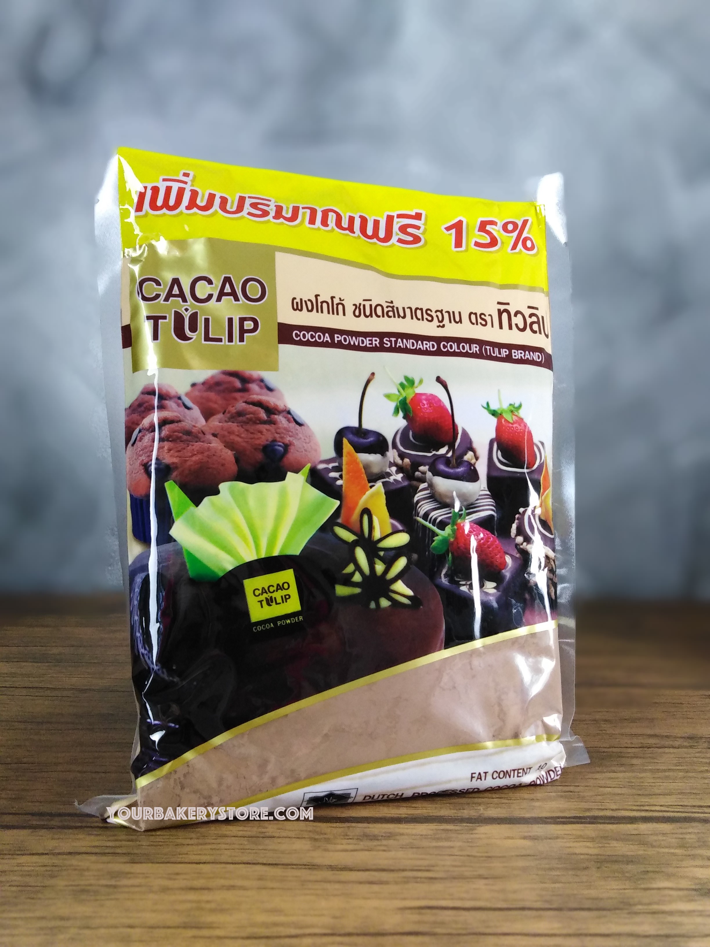 ผงโกโก้ ทิวลิป ชนิดมาตฐาน 500g.
