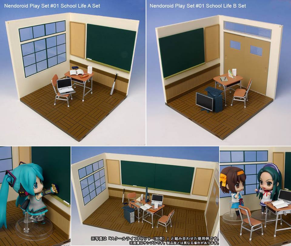พร้อมส่ง Nendoroid Play Set #01 School Life A Set และ B Set (re-run) (ไม่รวมน้องต๋อย)