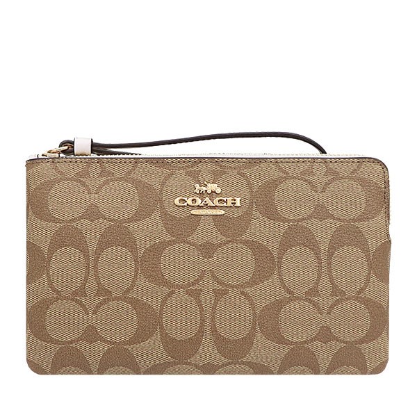 กระเป๋า Coach แท้ รุ่น 6648 LARGE CORNER ZIP WRISTLET