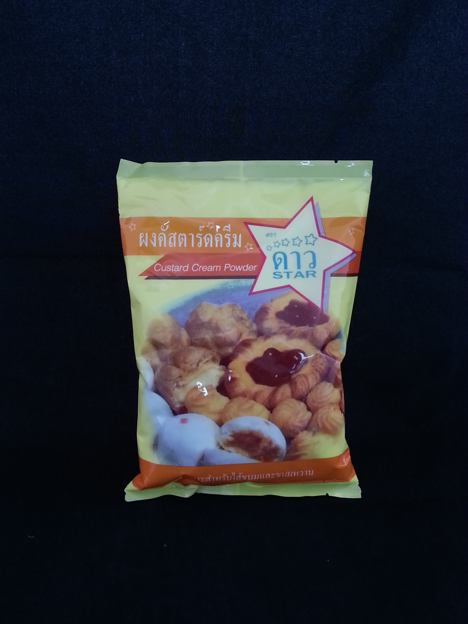 ผงคัสตาร์ดครีม ตราดาว 500g.