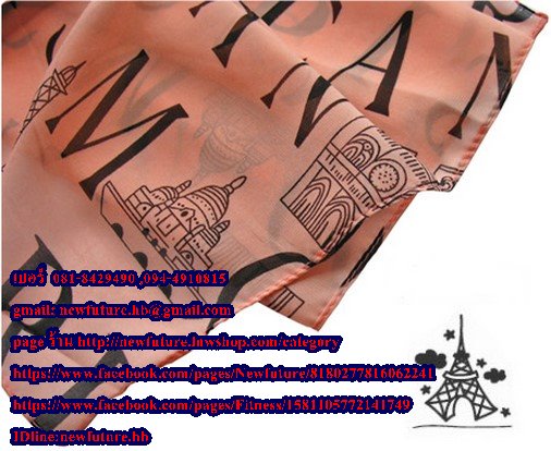 b0016ผ้าพันคอ ผ้าคลุมไหล่ ผ้าพันคอแฟชั่น ลายเซ็กซี่อักษร
