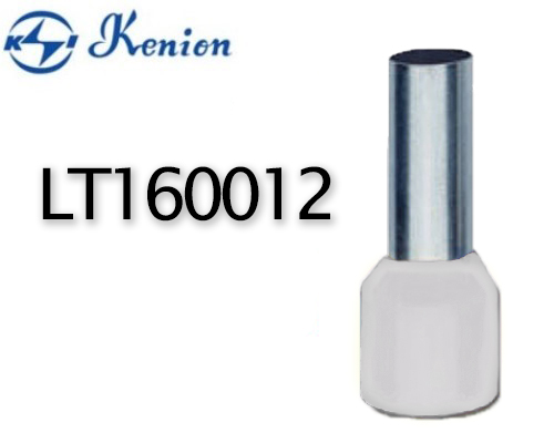 ข้อต่อย้ำปลายสาย แบบเดี่ยวหุ้ม สีงาช้าง LT160012 KENION ใช้กับสายไฟ 16 sq.mm