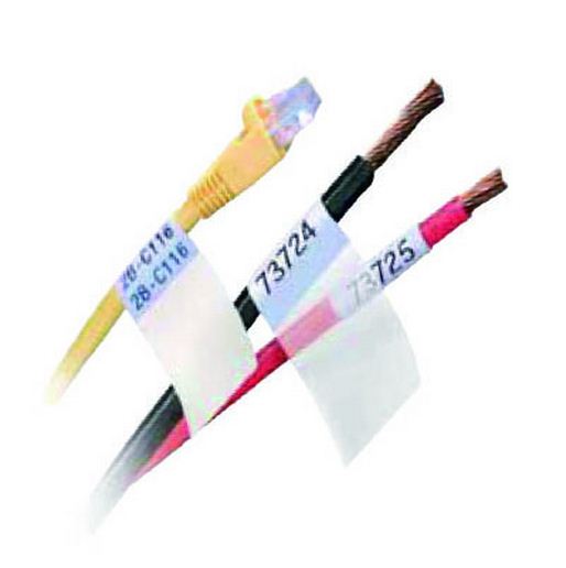 สติ๊กเกอร์มาร์คสายไฟ แบบพื้นขาว มีหางใส กึ่งสำเร็จรูป เบอร์มาร์คสายไฟ CABLE MARKER BROTHER TZE-SL261