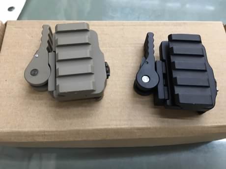 New.รางเสริม AMERICAN DEFENSE ติด Red Dot Trjicon RMR RM06 ขาปลดเร็ว สีดำ สีทราย ราคาพิเศษ