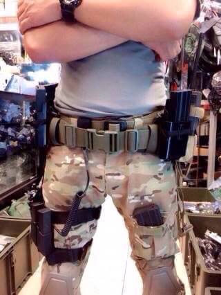 New.เข็มขัดยุทธวิธี / ซองใส่แม็กคู่ยุทธวิธี M4 / ซองใส่แม็กปืนสั้นยุทธวิธี สีดำ สีทราย สีเขียว ราคาพิเศษ