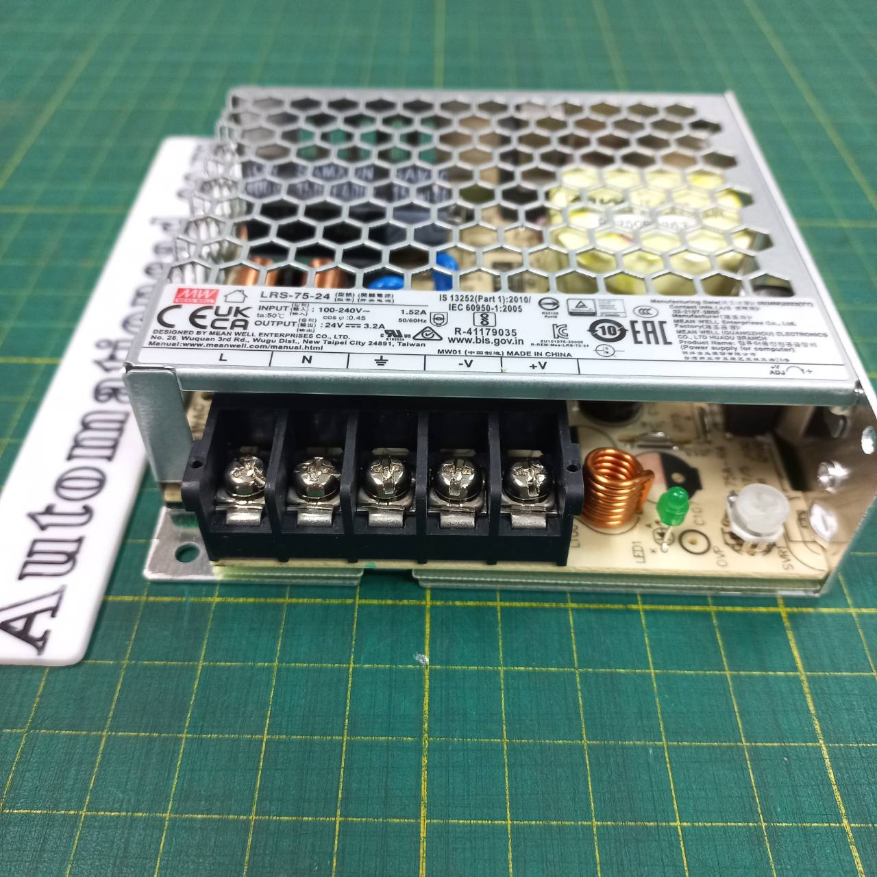 POWER SUPPLY LRS-75-24 MEANWELL พาวเวอร์ซัพพลาย 3.2A 24VDC