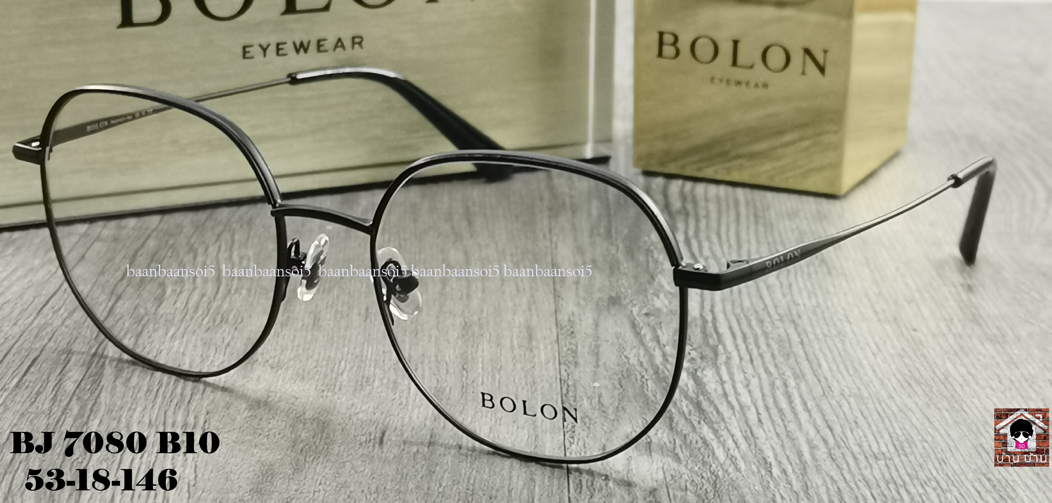 Bolon BJ 7080 B10 โปรโมชั่น กรอบแว่นตาพร้อมเลนส์ HOYA ราคา 3,490 บาท