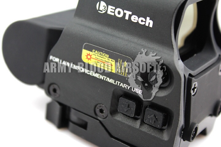 L-3 EOTech HWS EXPS3 Style Holographic Red Green Reflex T-Dot Sight with QD Mount & Case Side But (BK)