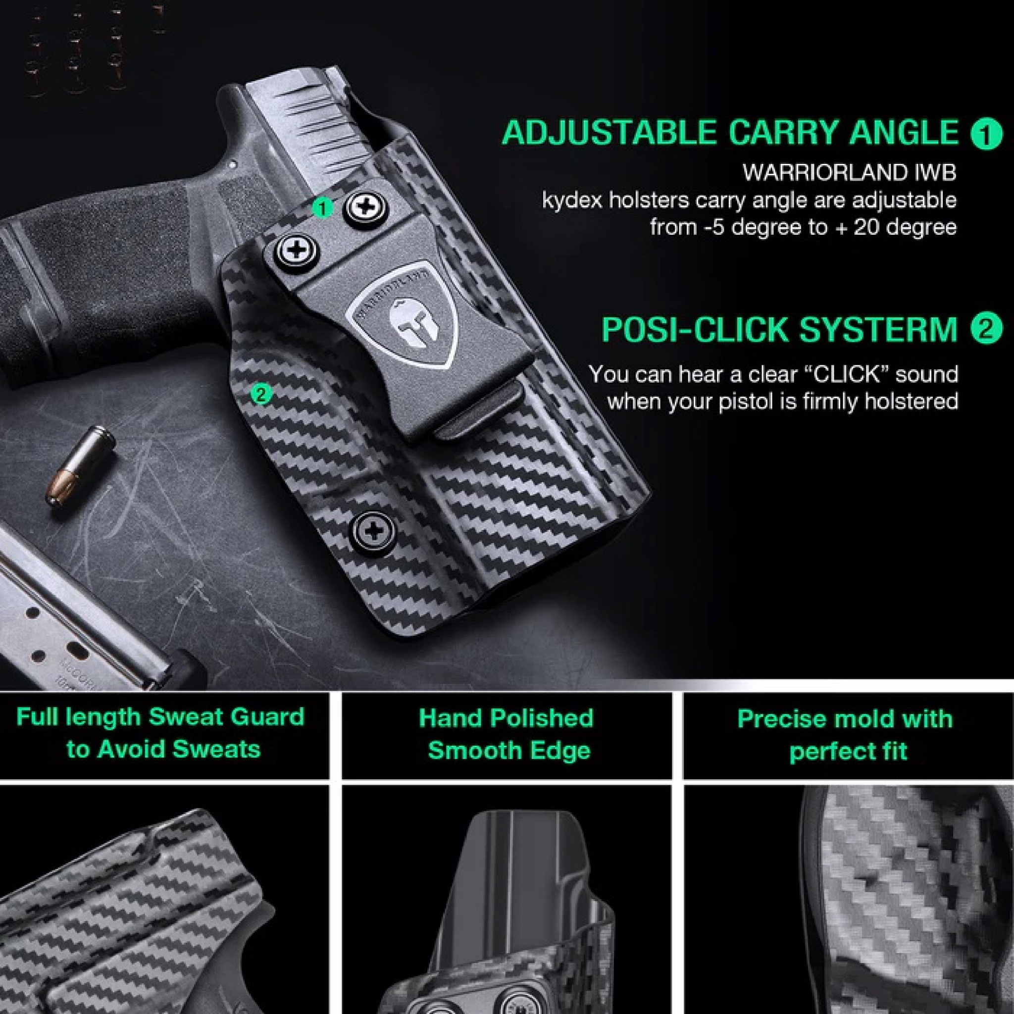 New. ซองพกใน Carbon Fiber springfield Hellcat Carbon Fiber Holster springfield Hellcat ( Warriorland ) - ผลิตจาก Carbon Fiber คุณภาพสูง - แผ่นหนา 2 mm. แข็งแรงทนทา - ออกแบบให้ซองคลุมรอบโกร่งไก ป้องกันอุบัติเหตุ - ซองไม่เก็บความชื้น ทำความสะอาดง่าย - ปรับค