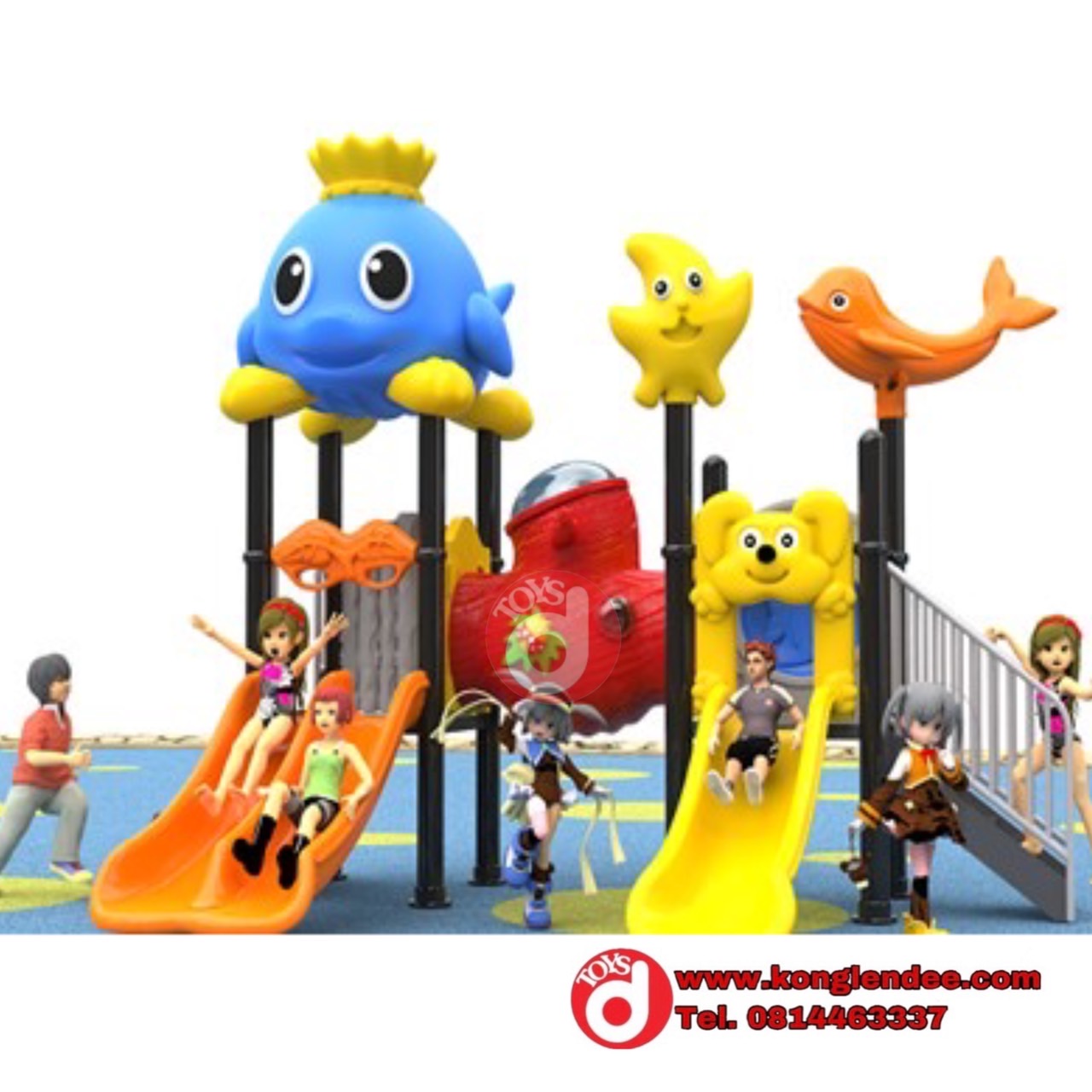 เครื่องเล่นสนาม ชุดปลาโลมาเพื่อนรัก