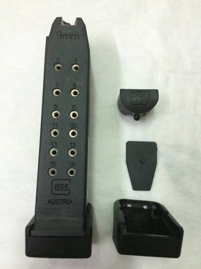 New.ฝาปิดตูดแม็ก Glock17-G18G -G19-G26 ใส่กับปืนจริงได้ครับ ราคาพิเศษ