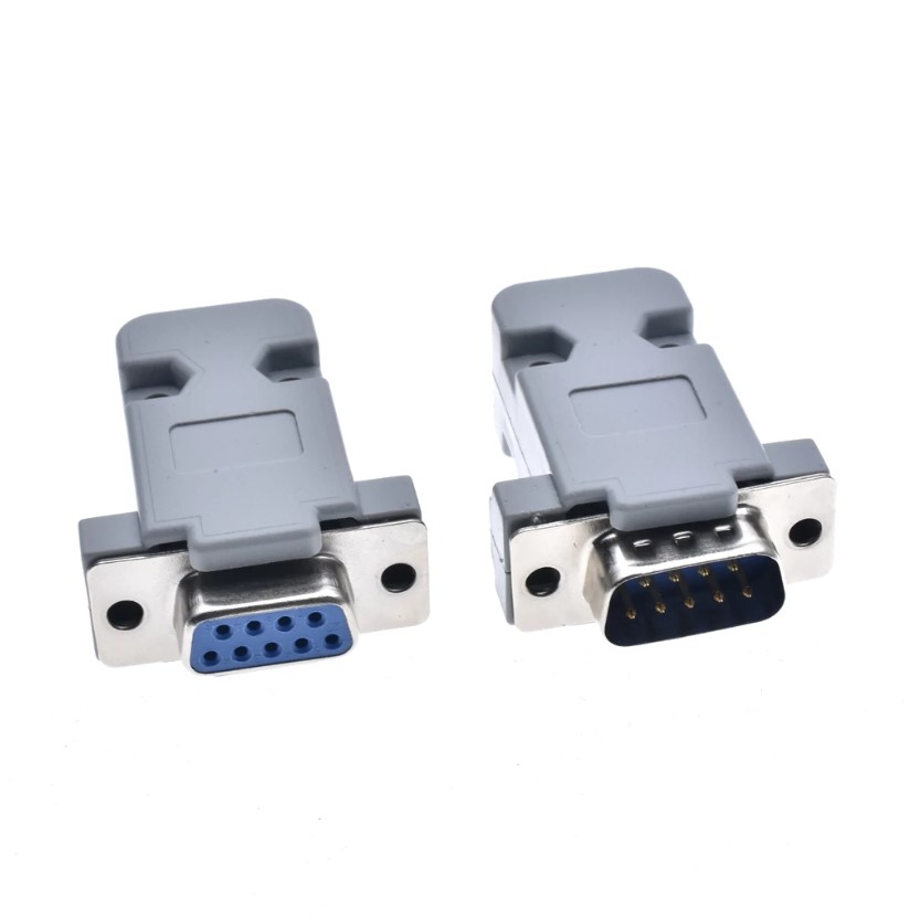 คอนเนคเตอร์ DB9 ตัวเมีย หัวคอนเนคเตอร์ เปลือกพลาสติก 9 Pins Connector