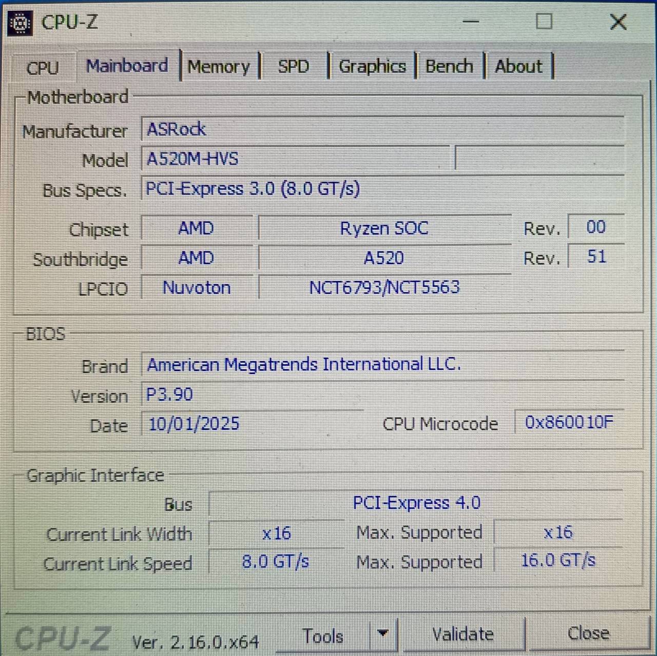 CPU + M/B CPU Ryzen 5 4600G M/B ASROCK A520M - HVS (AM4) ประกัน J.I.B. 13/08/2026