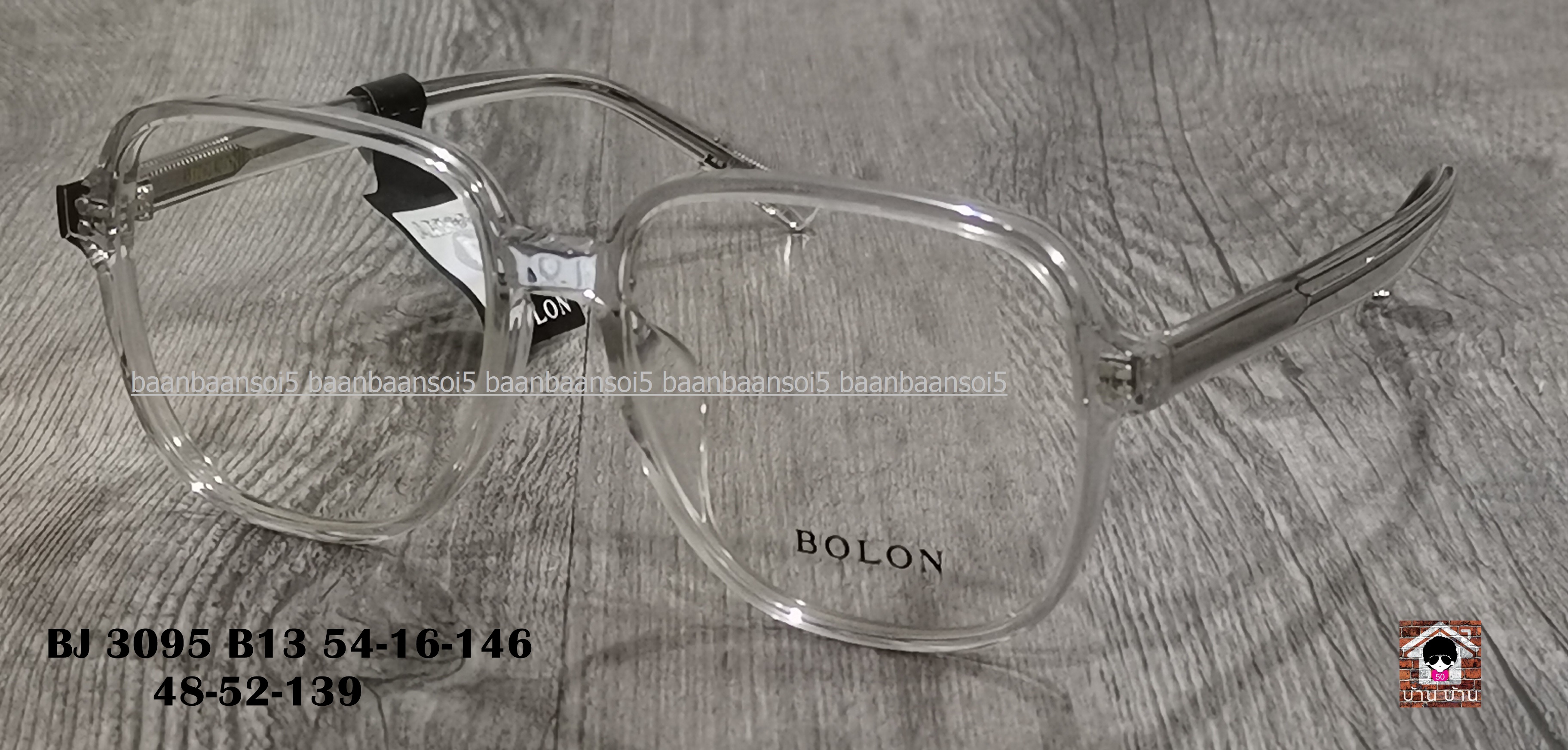 BOLON Tim BJ3095 ใส (B13) โปรโมชั่น กรอบแว่นตาพร้อมเลนส์ HOYA ราคา 3,690 บาท