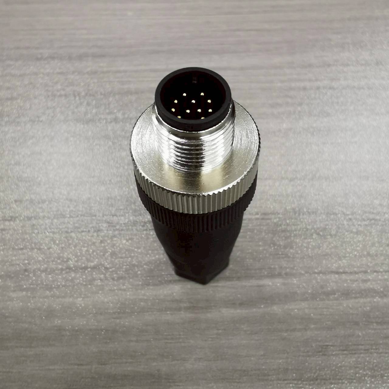 หัวคอนเนคเตอร์ M12 12Pins แบบตรง ตัวผู้ Connector