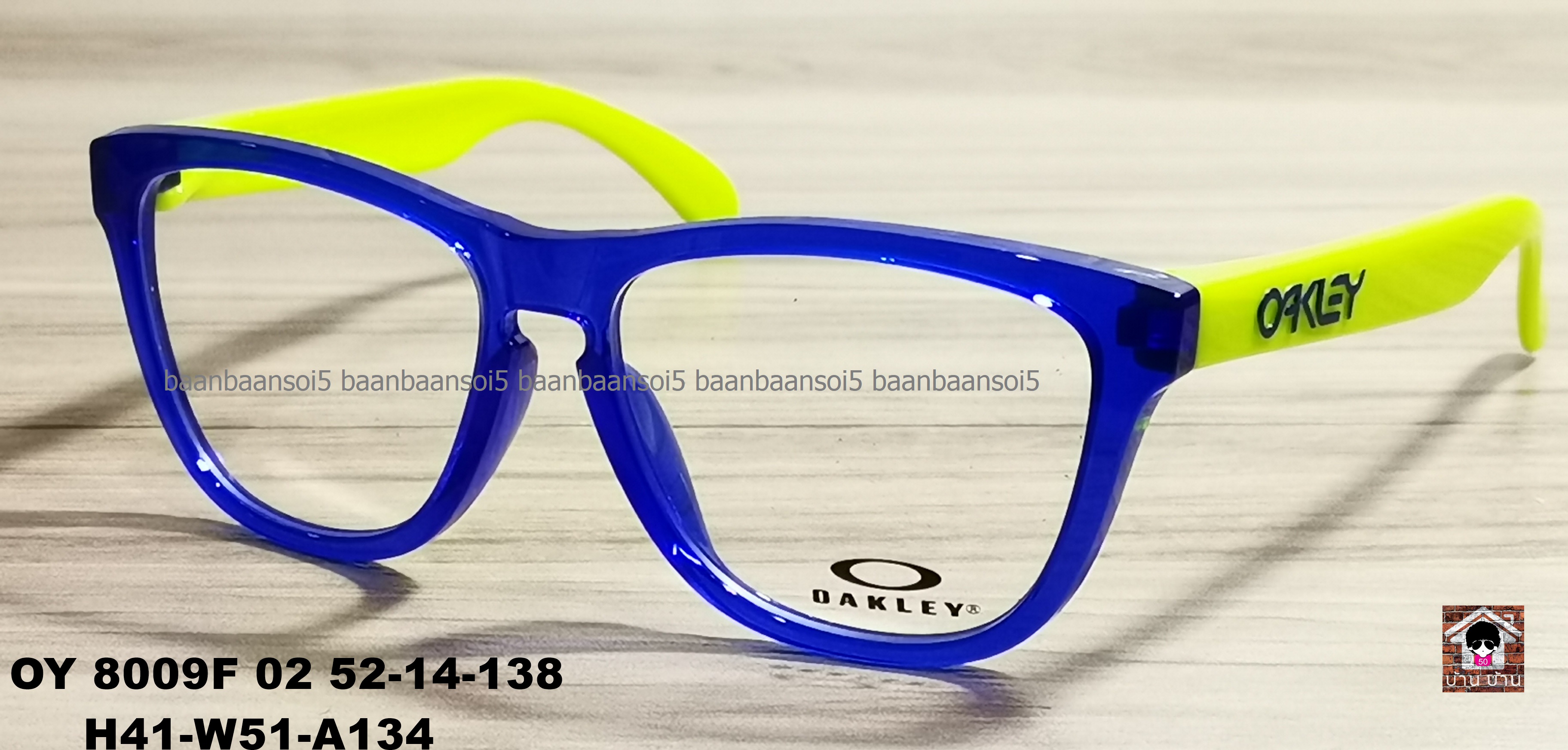 OAKLEY OY 8009F 02 FROGSKINS XS (A) โปรโมชั่น กรอบแว่นตาพร้อมเลนส์ HOYA ราคา 3,100 บาท