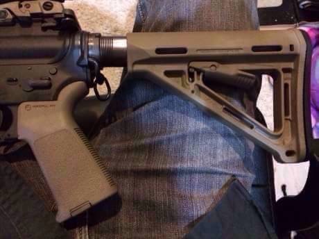 New.MAGPUL Style CTR Stock with Marking & MAGPUL Enhanced Butt-Pad 0.70" สีดำ สีทราย ราคาพิเศษ