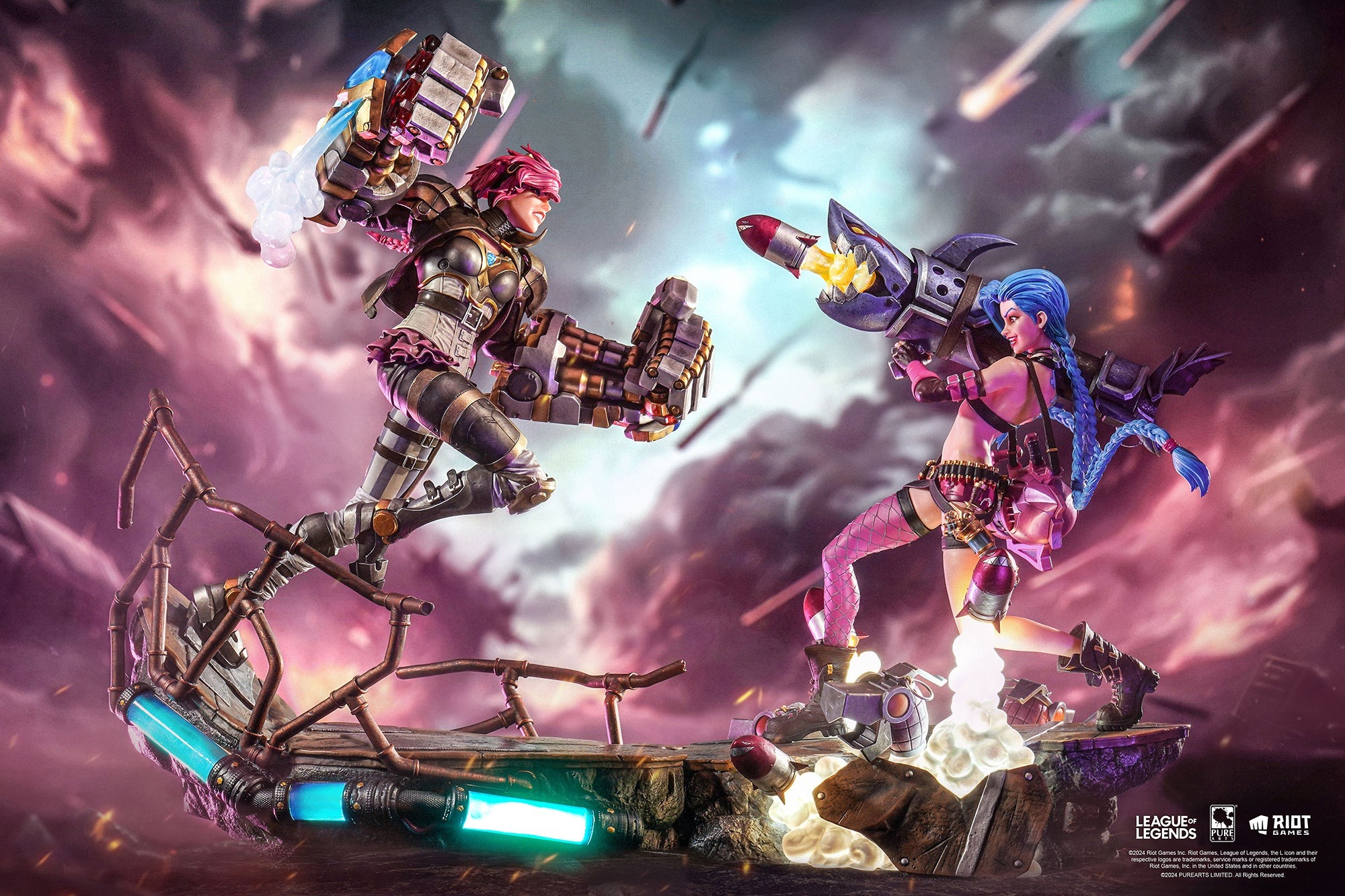 เปิดจอง : Jinx & Vi: League Of Legends 1/6 Scale By PUREARTS