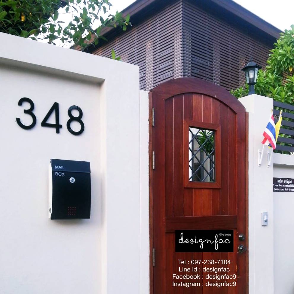 รับทำป้ายบ้านเลขที่ ป้ายชื่อบ้านเลขที่บ้านสวยๆ บ้านสไตล์มินิมอล โมเดิร์น