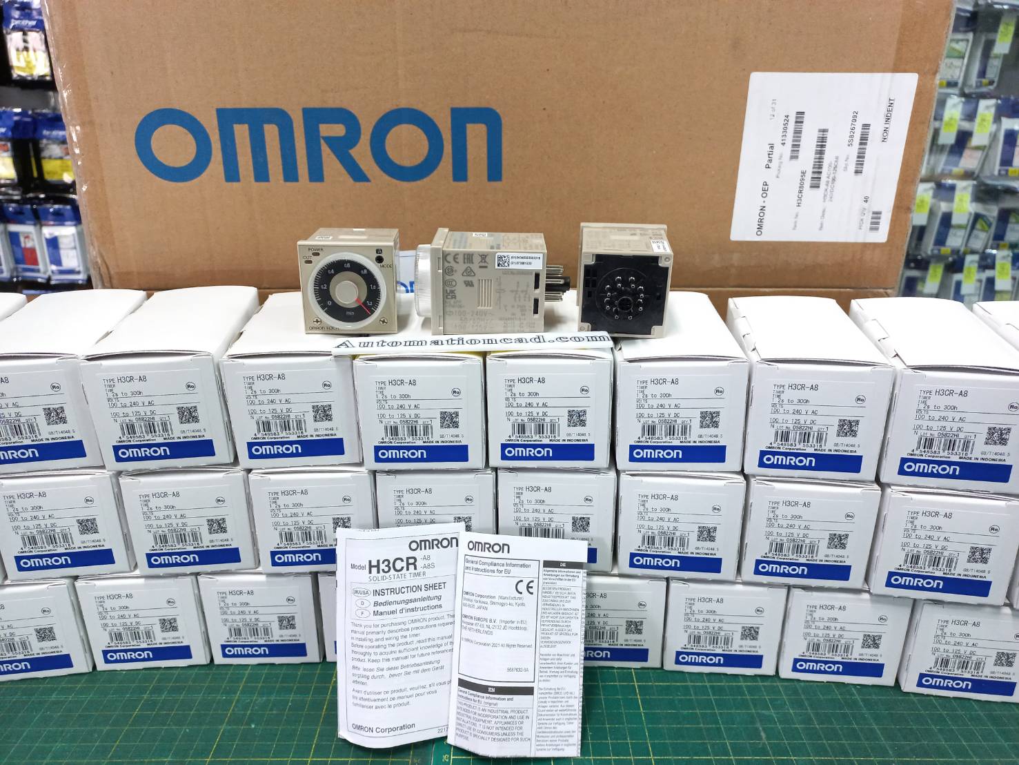 TIMER ไทม์เมอร์ OMRON ของแท้ H3CR-A8 220VAC