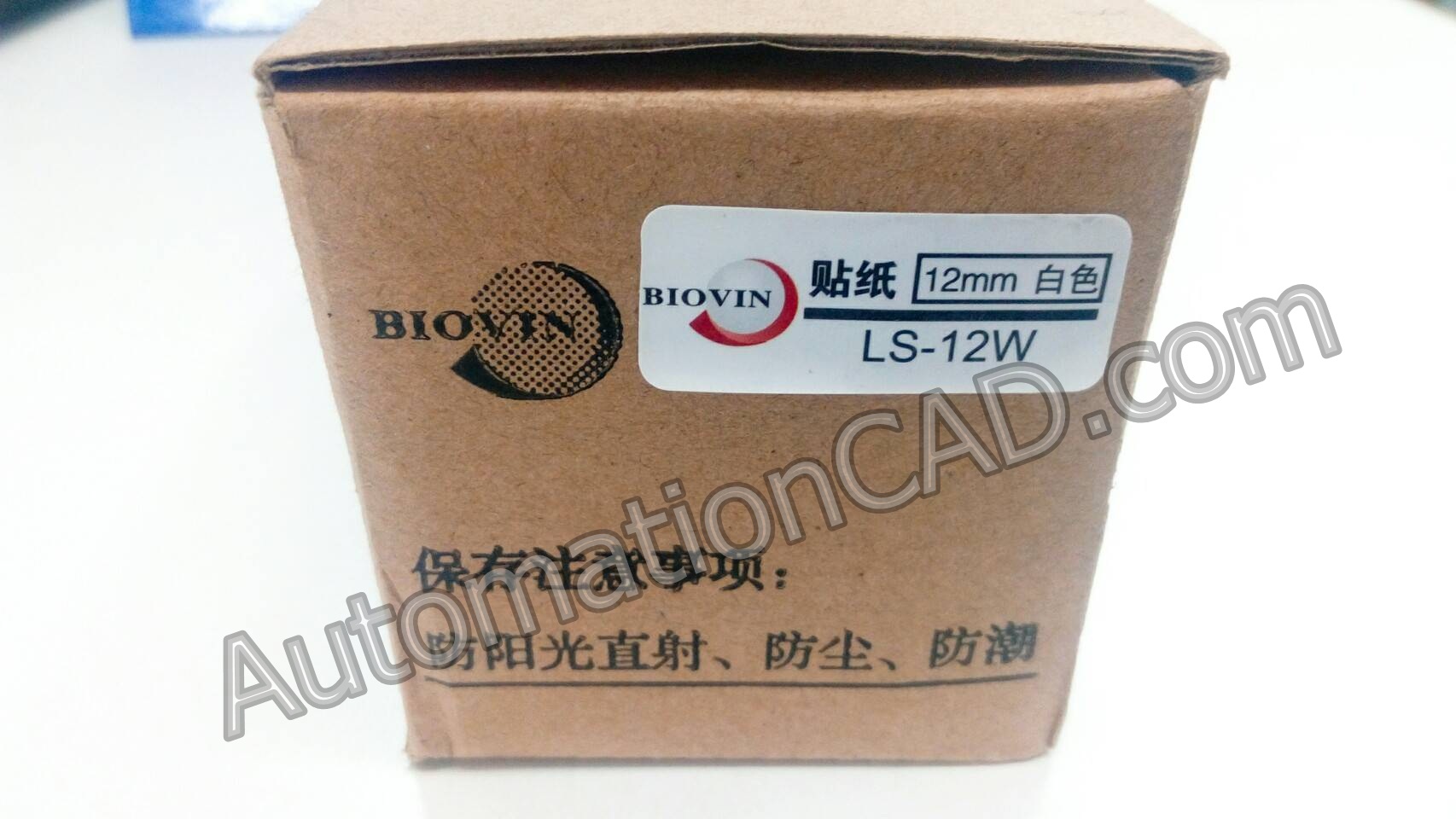 สติ๊กเกอร์ Label 12 mm. White ลาเบล BIOVIN ใช้กับเครื่องพิมพ์ฮอตมาร์ค เครื่องพิมพ์ปลอกมาร์คสายไฟ ใช้กับเครื่องพิมพ์ รุ่น S650 S700E