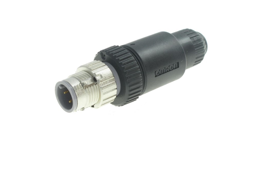 หัวคอนเนคเตอร์ M12 Connector OMRON แบบตรง ตัวผู้ 4 Pins XS2G-D4S1