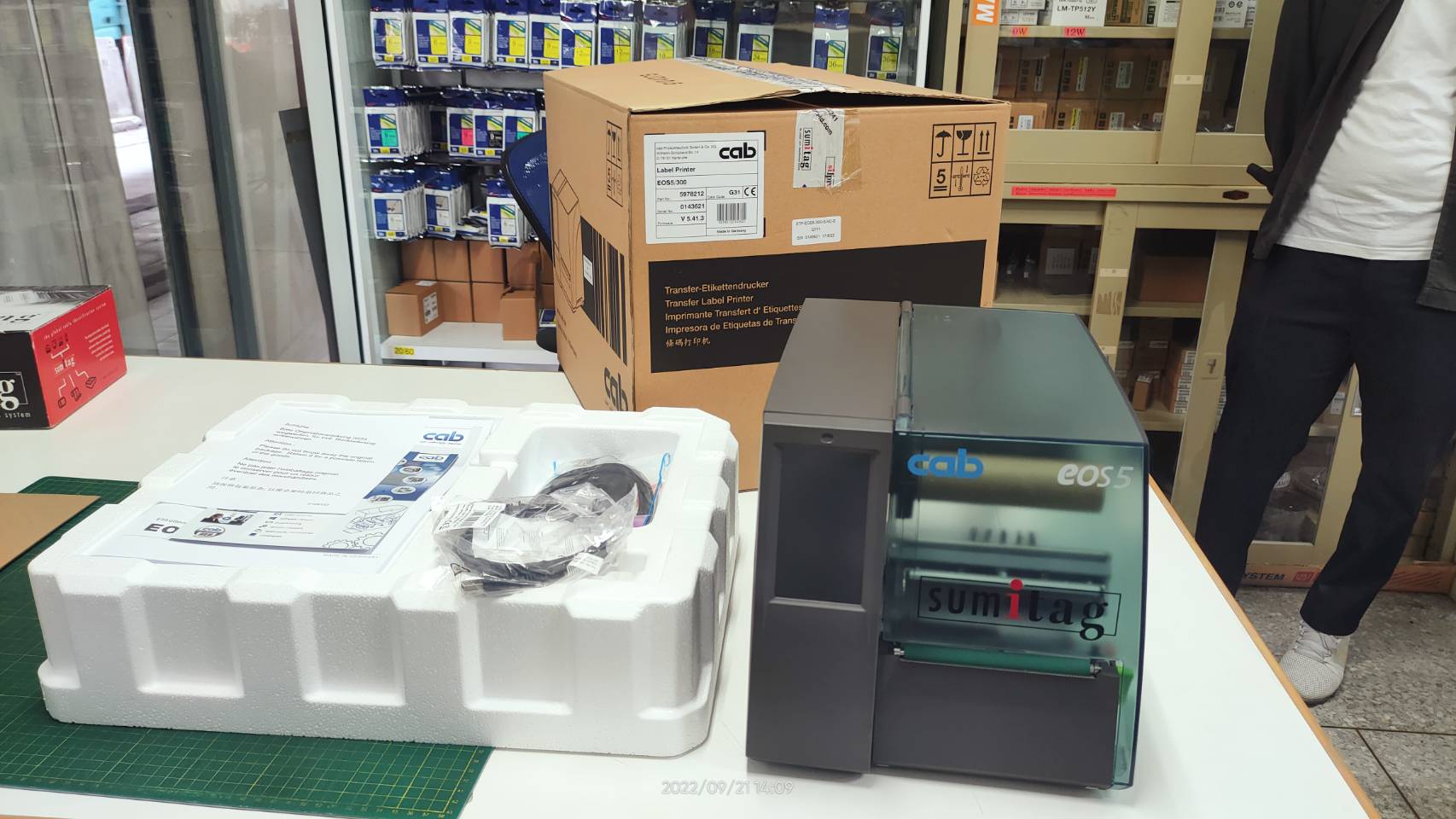 CAB EOS5 LABEL PRINTER เครื่องพิมพ์ฉลาก หน้ากว้าง 4 นิ้ว 300dpi