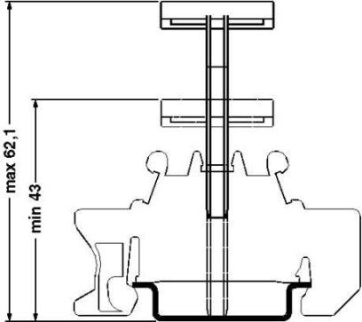 END CLAMP สต็อปเปอร์ แผ่นปิดหัว-ท้าย PHOENIX CONTACT CLIPFIX 35 - 3022218