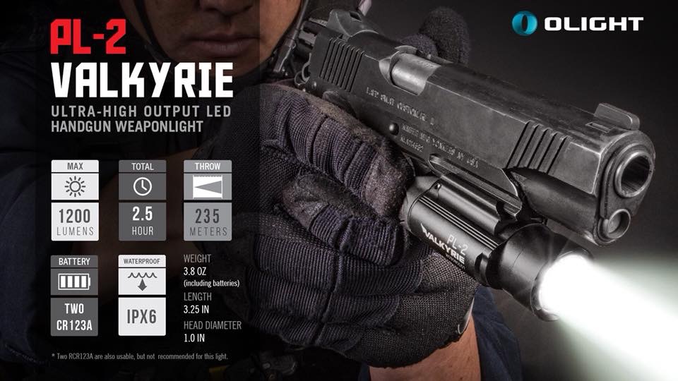📢📢New Item‼️ Olight ‼️PL-2 ไฟฉายติดปืนตัวใหม่จาก Olight ใช้แบต CR123×2 ความสว่างสูงสุด 1200 ลูเมนส์ (คงที่ 600 ลุเมนส์) มีโหมดกระพริบ ติดตั้งได้ทั้งปืนสั้นและปืนยาว ราคาพิเศษ
