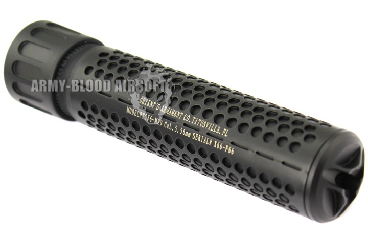 Knight's Armament QDC Barrel Extension KAC 556 QDC CQB Airsoft Dummy Quick Detach Suppressor (Carbine Length,BK)prev next