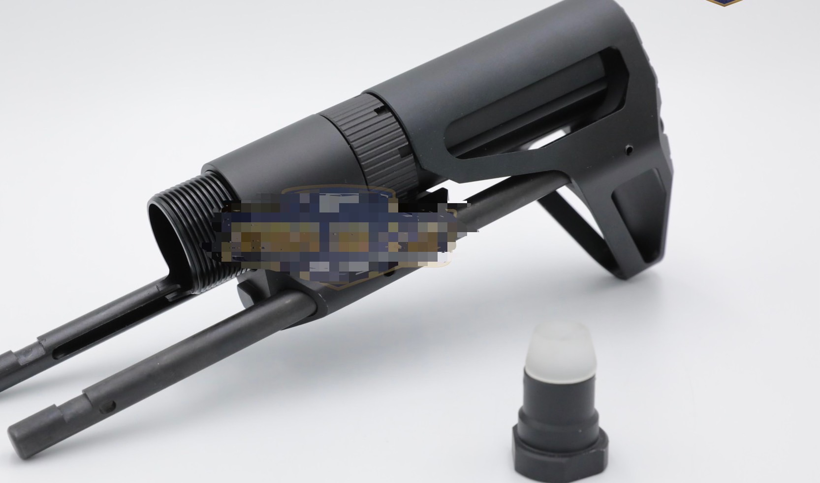 พานท้าย PDW RETRACTABLE ยี่ห้อ 5KU (พานท้าย PDW สำหรับปืนระบบแก็สที่มีลุกบัฟเฟอร์-สปริงบัฟเฟอร์)