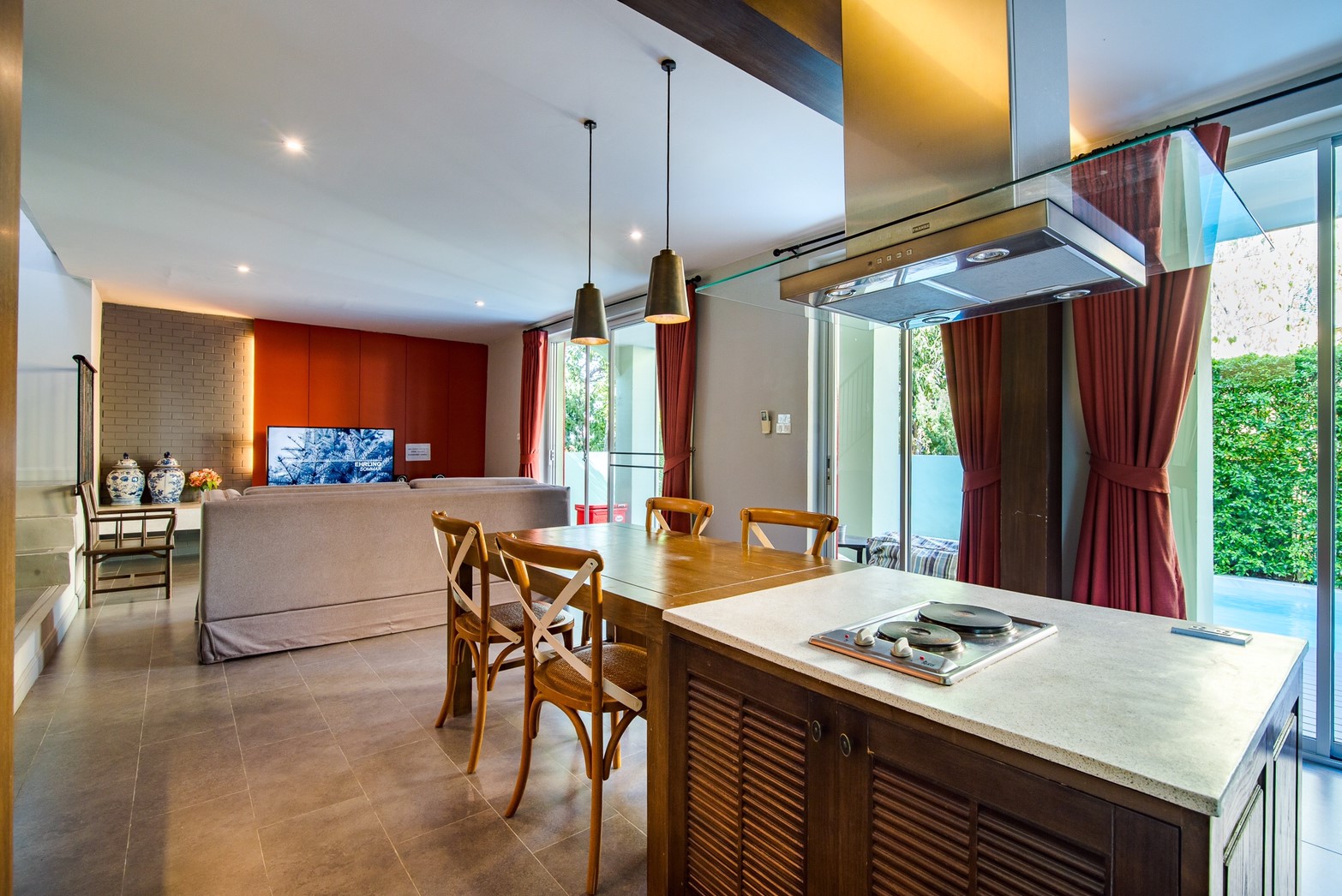 HR15023 บ้านพักหัวหิน บ้านทัศคานี บีช วิลล่า 3 ( Green 2Bed Garden View )