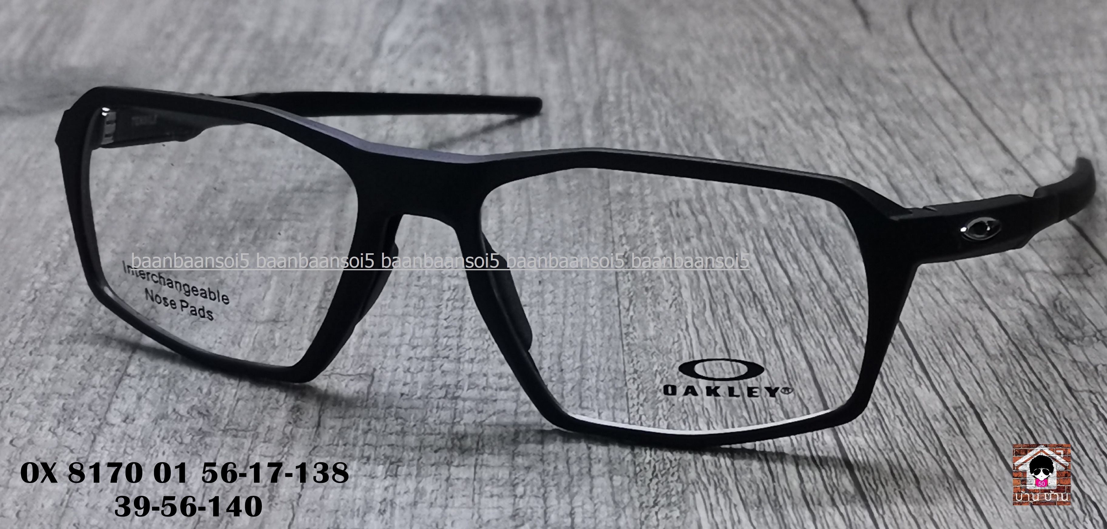 OAKLEY OX8170 01 SATIN BLACK โปรโมชั่น กรอบแว่นตาพร้อมเลนส์ HOYA ราคา 5,800 บ