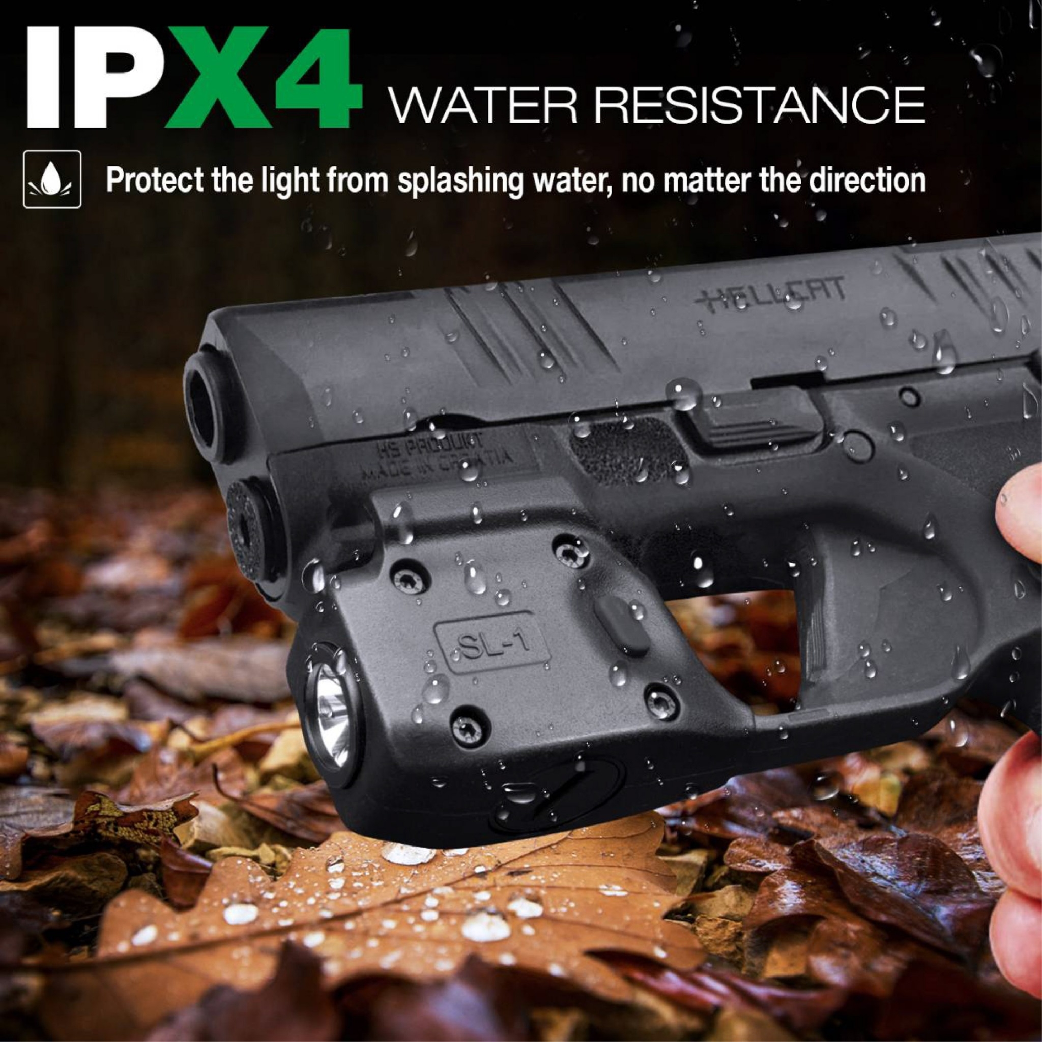 ไฟฉาย Warriorland SL-1 + ซองพกใน Kydex มี 3 รุ่นให้เลือก 🍁 รุ่น Sig Sauer P365 🍁 รุ่น G43/G43X ( เฉพาะรุ่นที่ไม่มีราง ) 🍁 รุ่น Springfield Hellcat 🔺ไฟฉาย ผลิตจาก Polymer เกรดคุณภาพ 🔺ออกแบบให้ทนทานต่อแรงรีคอยด์ได้