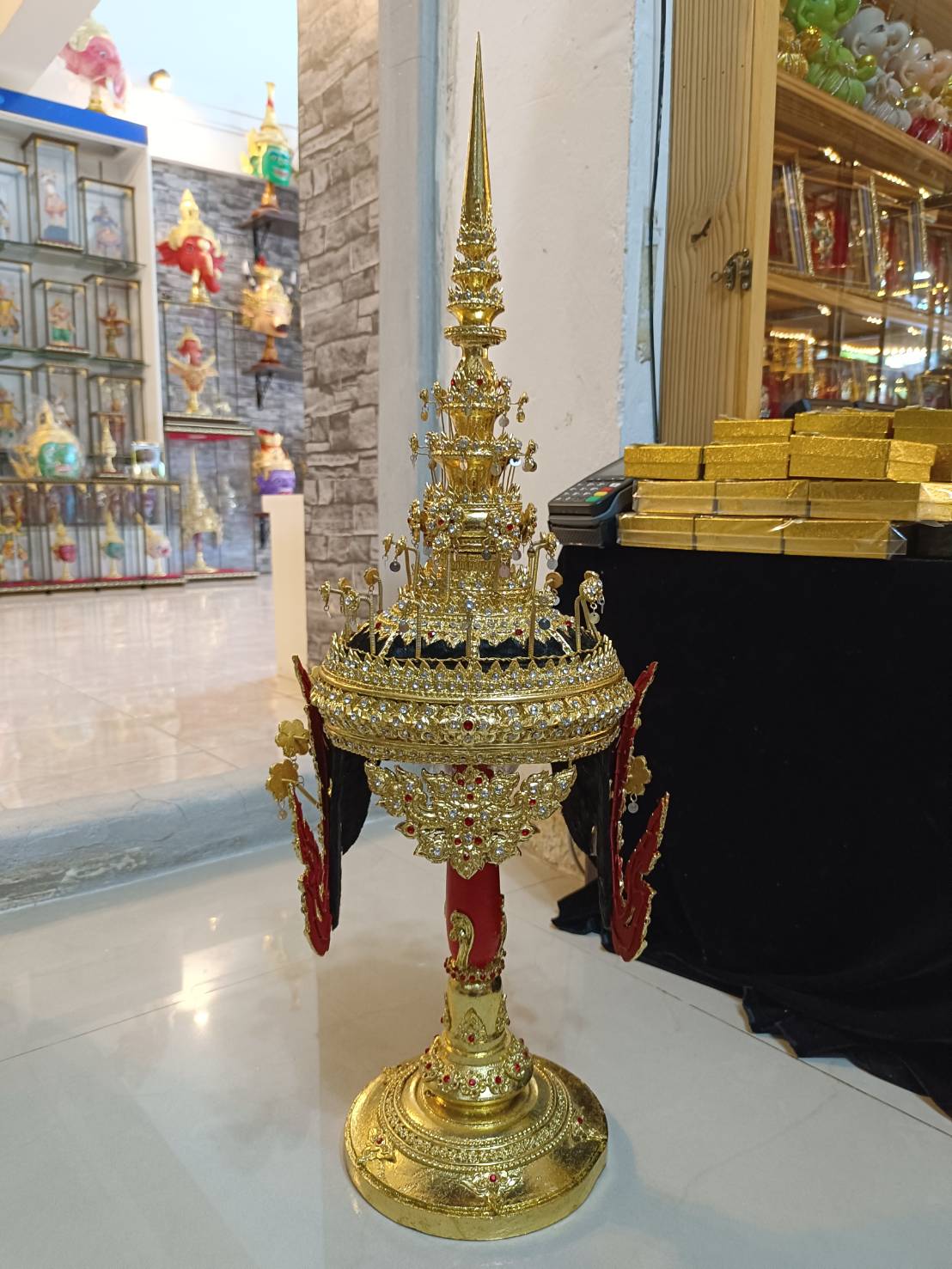 ชฎานาง ขนาดสวมหัว เกรดพรีเมี่ยม