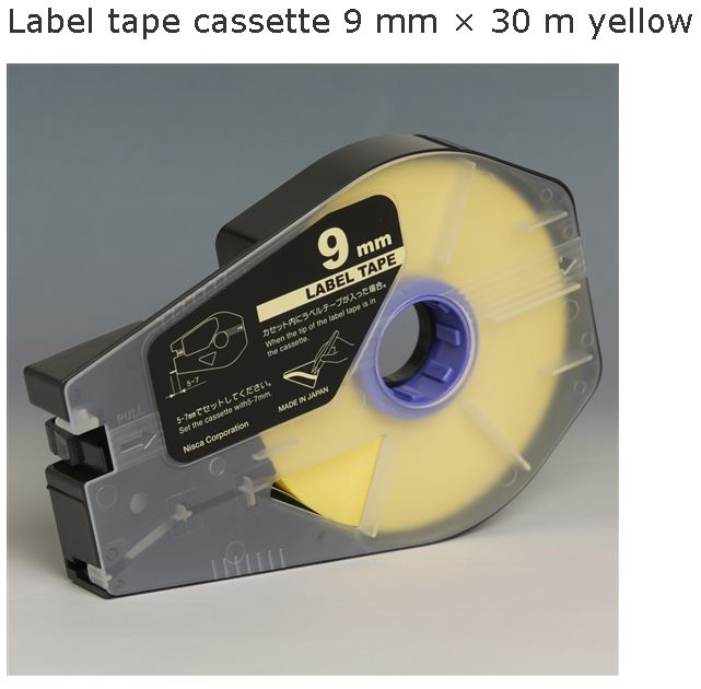 สติ๊กเกอร์ Label 9mm.Yellow เครื่องพิมพ์ CANON รุ่น MK1500 MK2600 3476A027