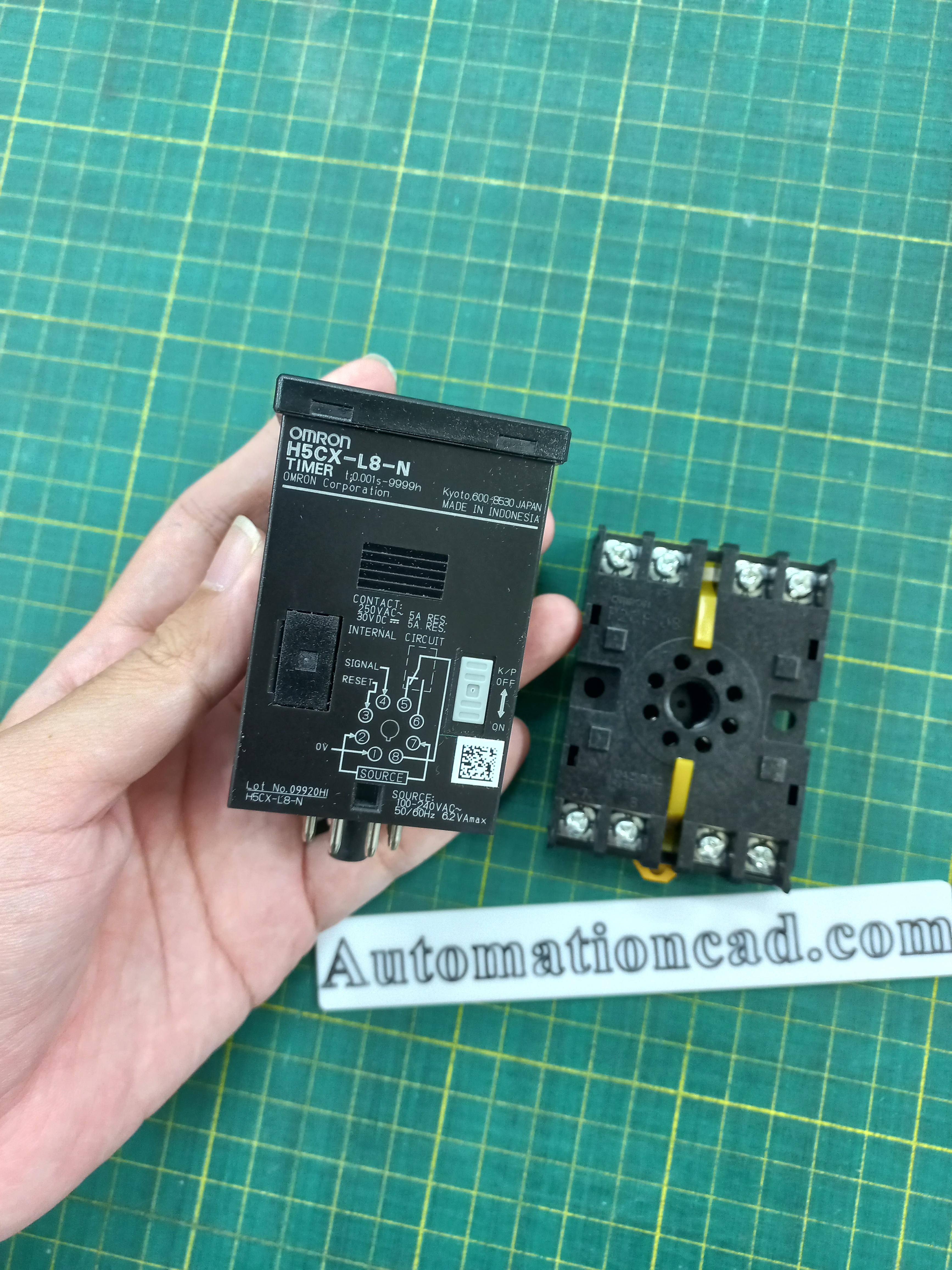 Digital Timer ไทม์เมอร์ OMRON H5CX-L8-N ไฟเลี้ยง 220VAC