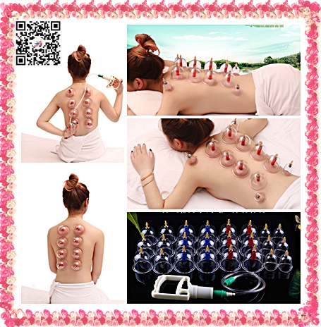 สินค้าหมดแล้วค่ะHE-105 ถ้วยดูดสุญญากาศรักษาโรค ครอบแก้วสุญญากาศรรักษาโรค (Vacuum Cupping) 24ถ้วย แผ่นกัวซา น้ำมันกัวซ