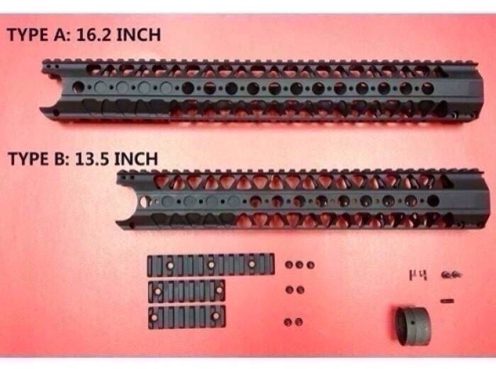 New.Angry gun Wire Cutter Rail System LVOA Style for M4 Cmmg M4 GBB and AEG 13.5-16.2" ราคาพิเศษ