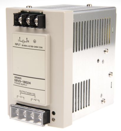 POWER SUPPLY S8VS-18024 OMRON พาวเวอร์ซัพพลาย 180W 7.5A 24VDC