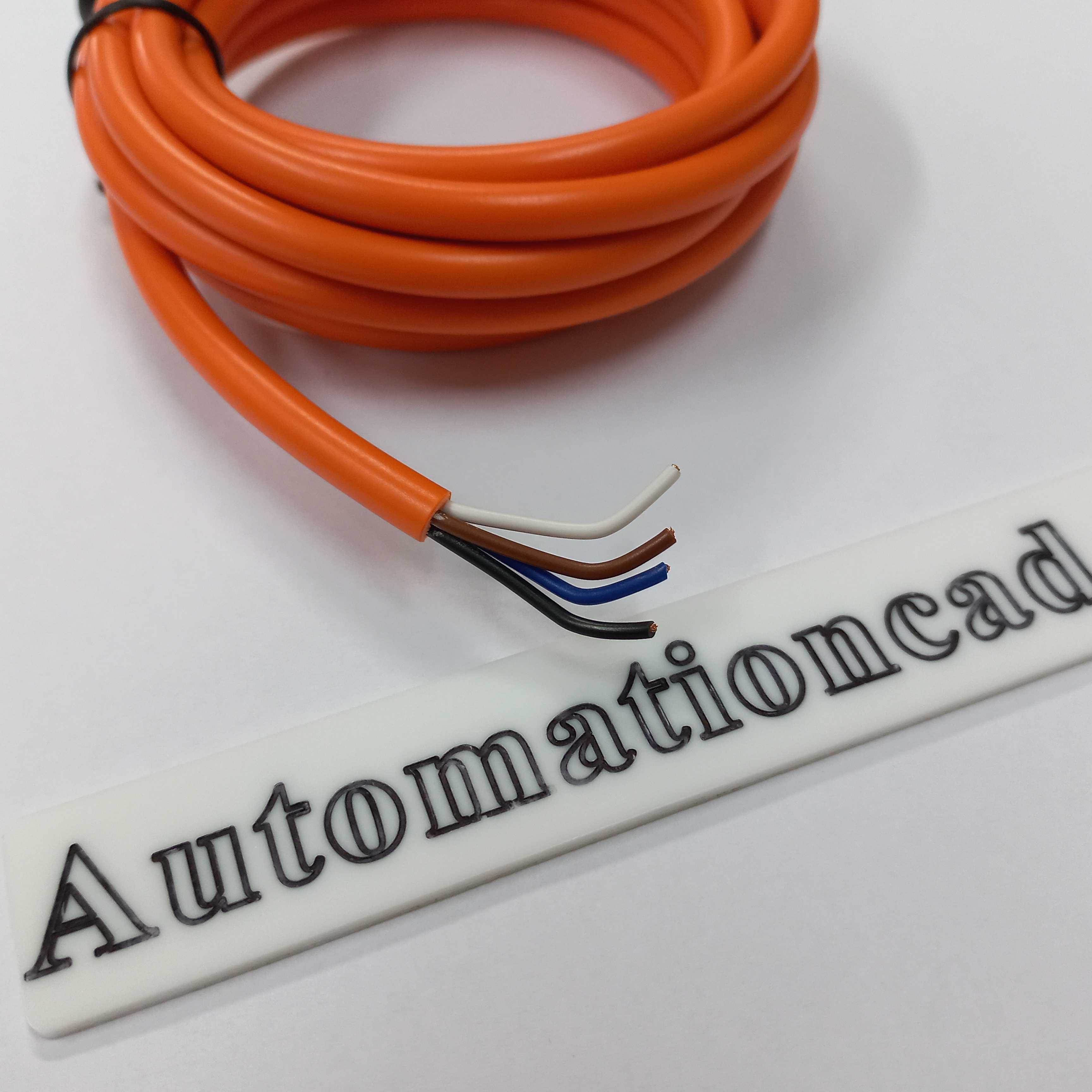 สายพร้อม CONNECTOR (PUR) แบบตรง เกลียว M12 ตัวเมีย แบบ 4 ขา ยาว 2m.